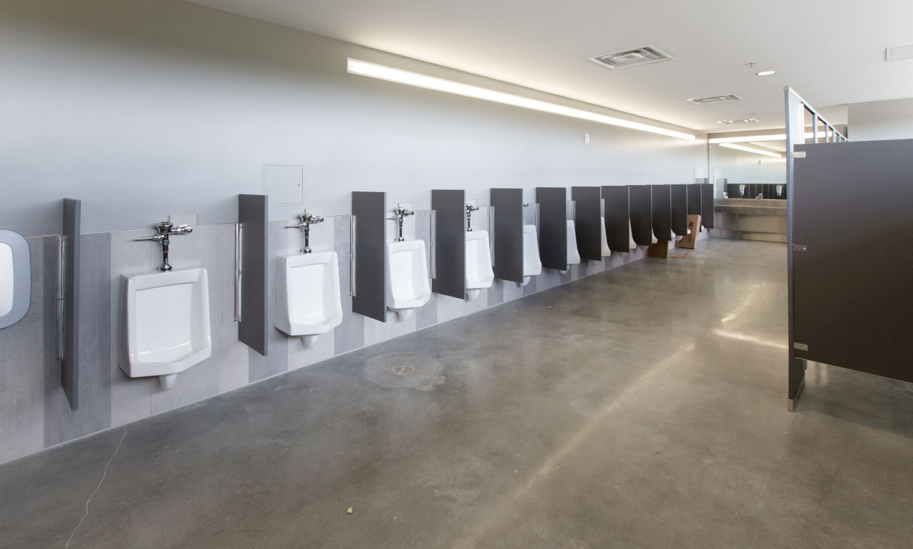 Baxter Arena - Men's restroom